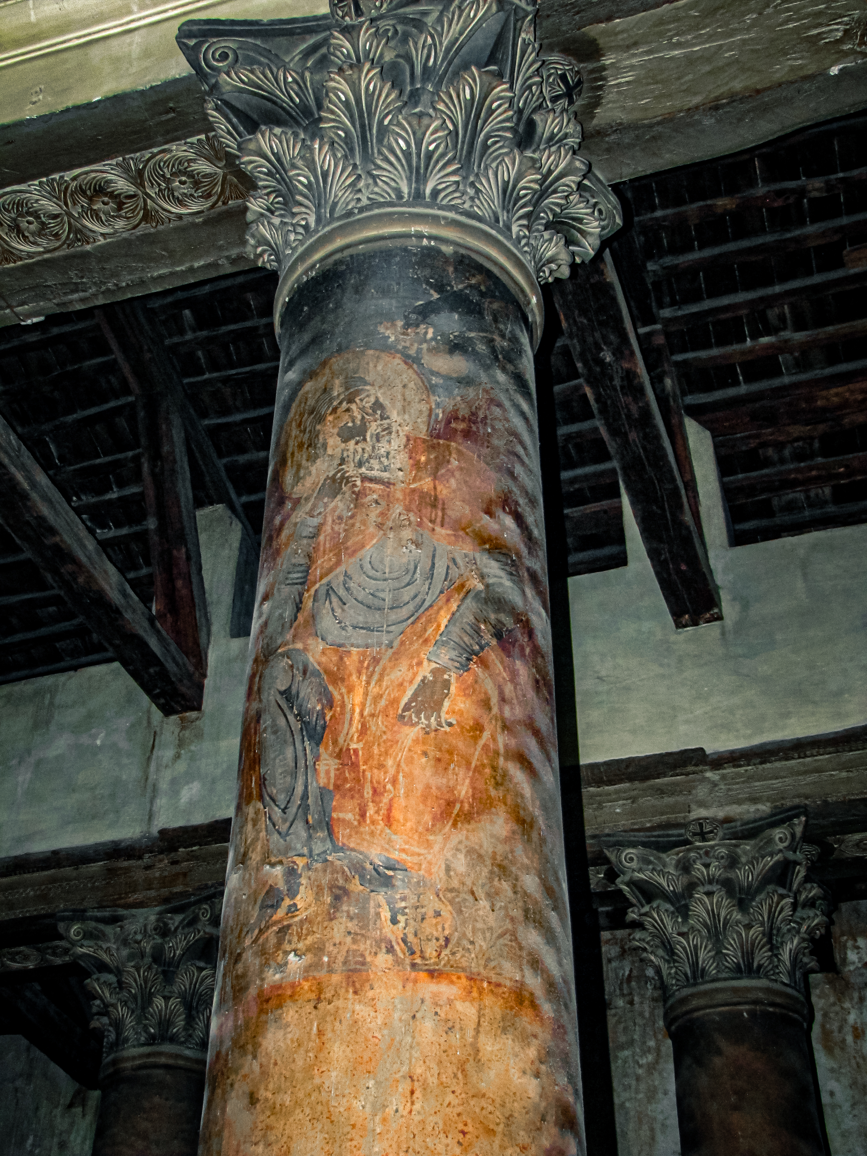 Painted Marble Column